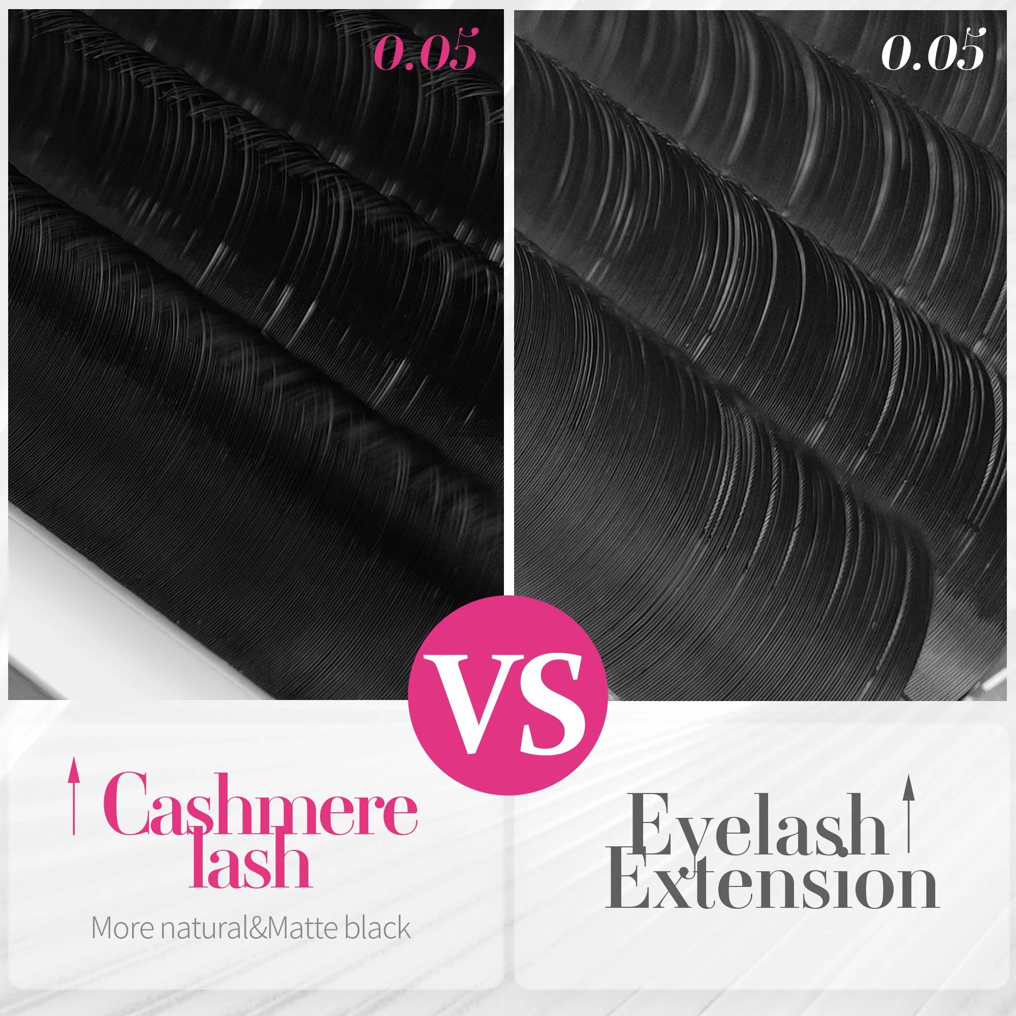 ABONNIE All Size M/L/LJ Cashmere Individual Eyelash Extension Silk Lashes Russian Volume Classic Eyelash Extensions for Makeup