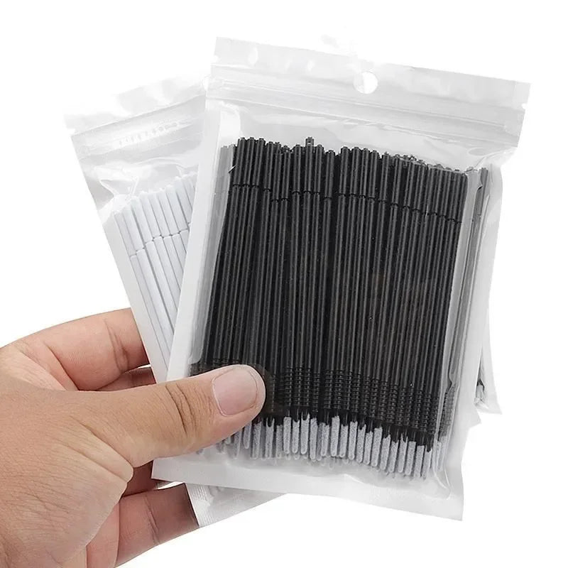 100PCS Disposable Spiral Mascara Brush Handle Microbrush Applicator Lashes Brushes Eyelash Extension Makeup Tools