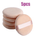 5-40pcs Round Facial Powder Foundation Puff ,Portable Soft Cosmetic Puff For Makeup Application, Beauty Tool Essential Make Up