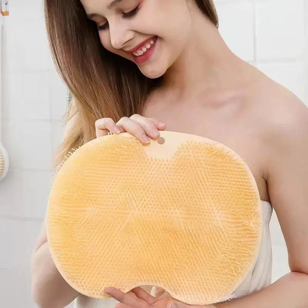 Rubbing Foot Pads, Silicone Foot Massaging Tools, Bathroom Foot Massage Pads, Bathing Foot Brushes, Lazy People Bathing Back Mas