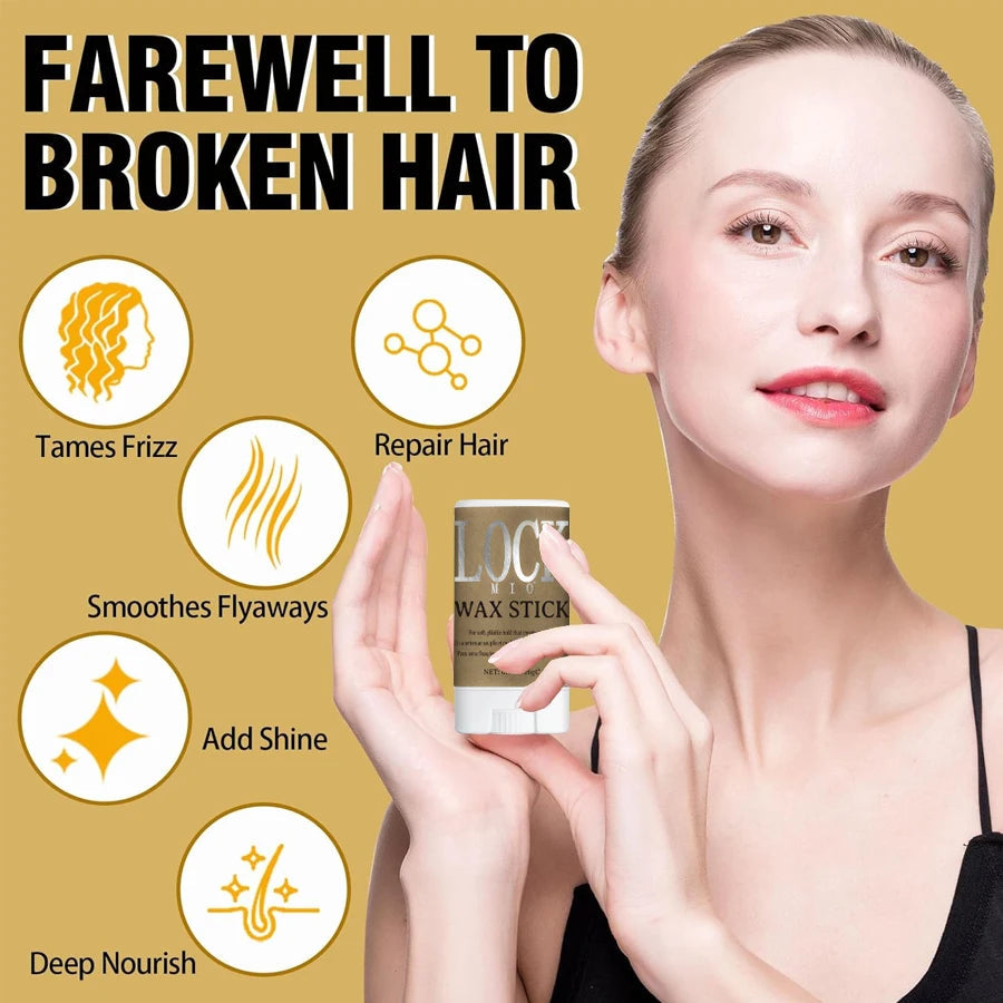 LOCKMIO Hair Wax Stick for Women and Kids Long Lasting Hold Pomade Control Broken Frizz Flyaway Styling Wax for Natural Wigs dylinoshop