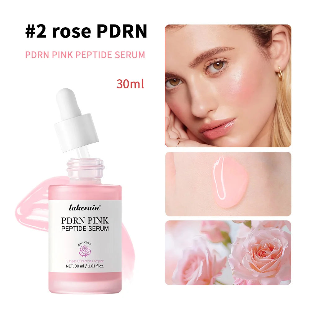Salmon DNA PDRN Pink Peptide Serum Pink Glow Serum Remove Skin Darkness Hydrating Moisturizing Firming Korean Skincare 
