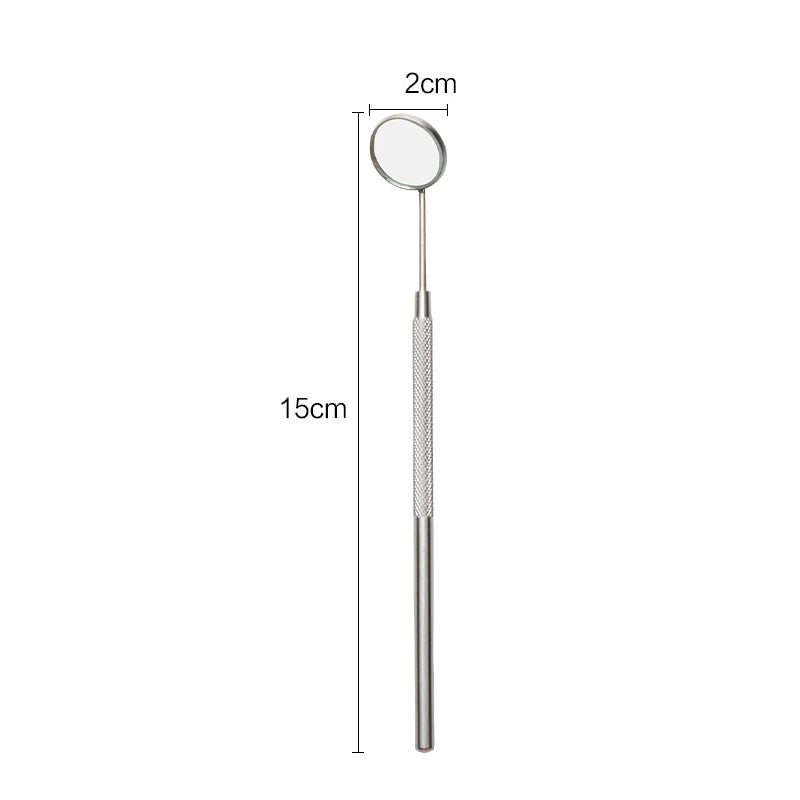 5/9/10pcs Stainless Steel Dental Mouth Mirror Anti-Fog Teeth Inspection Oral Tool Handheld Eyelash Extension Examine Mirrors