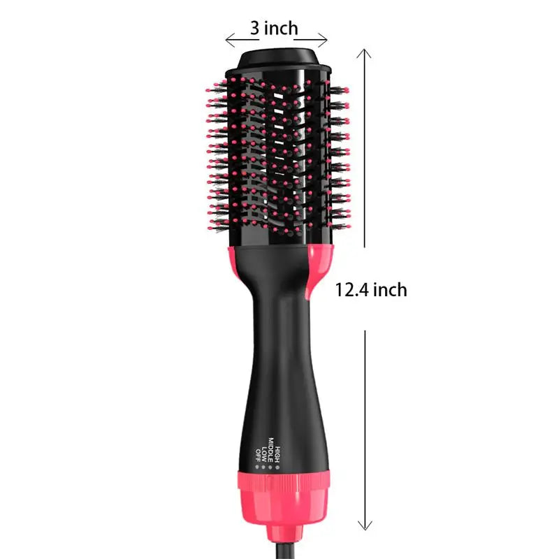 2-in-1 Hot Air Styling Brush - Hair Dryer, Volumizer & Straightener
