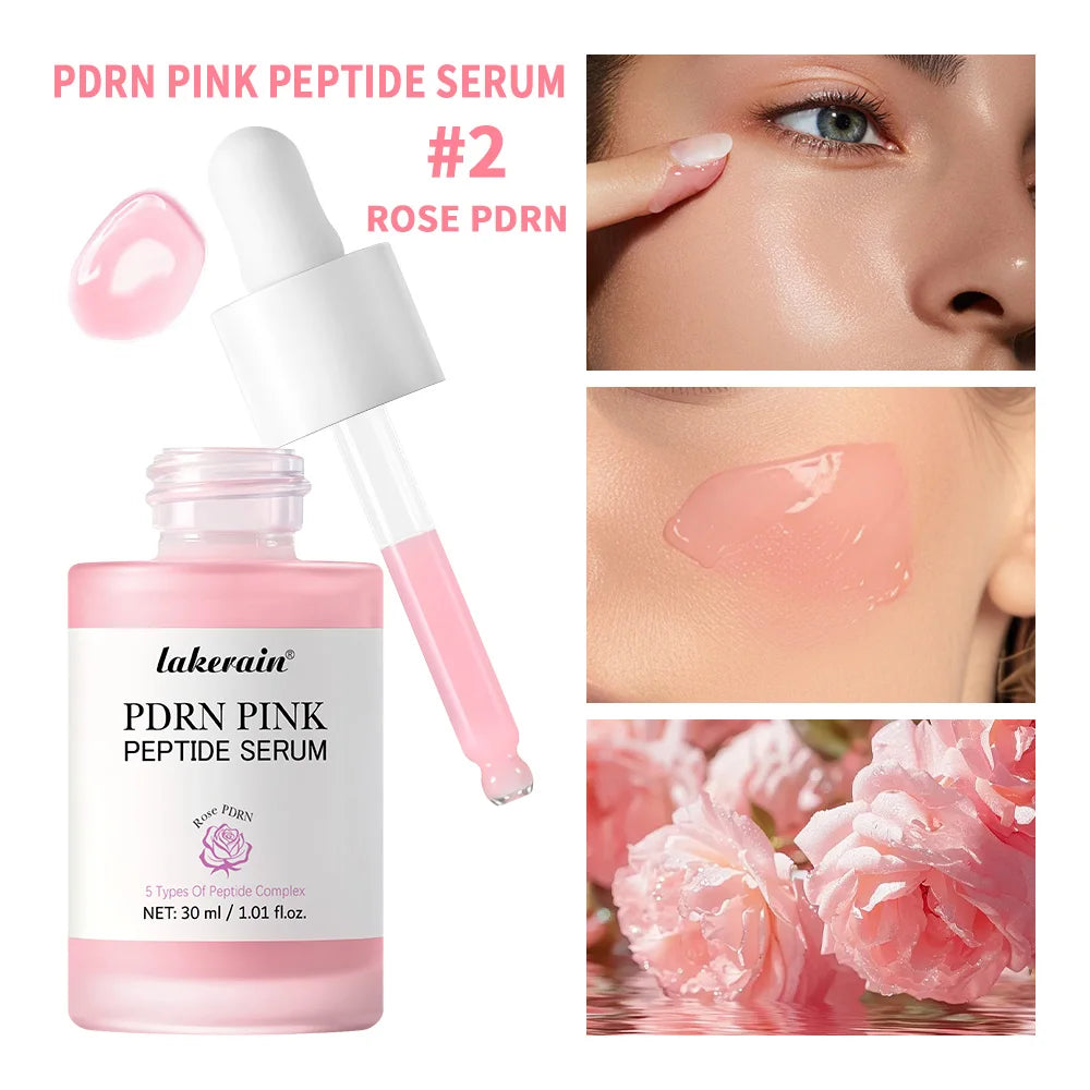 Salmon DNA PDRN Pink Peptide Serum Pink Glow Serum Remove Skin Darkness Hydrating Moisturizing Firming Korean Skincare 