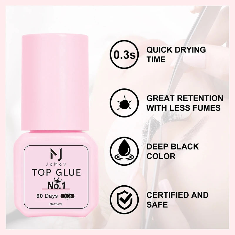 High-quality 5ml Eyelash Extensions Glue 70DAYS Retention Volume Lash Adhesive Makeup Tools