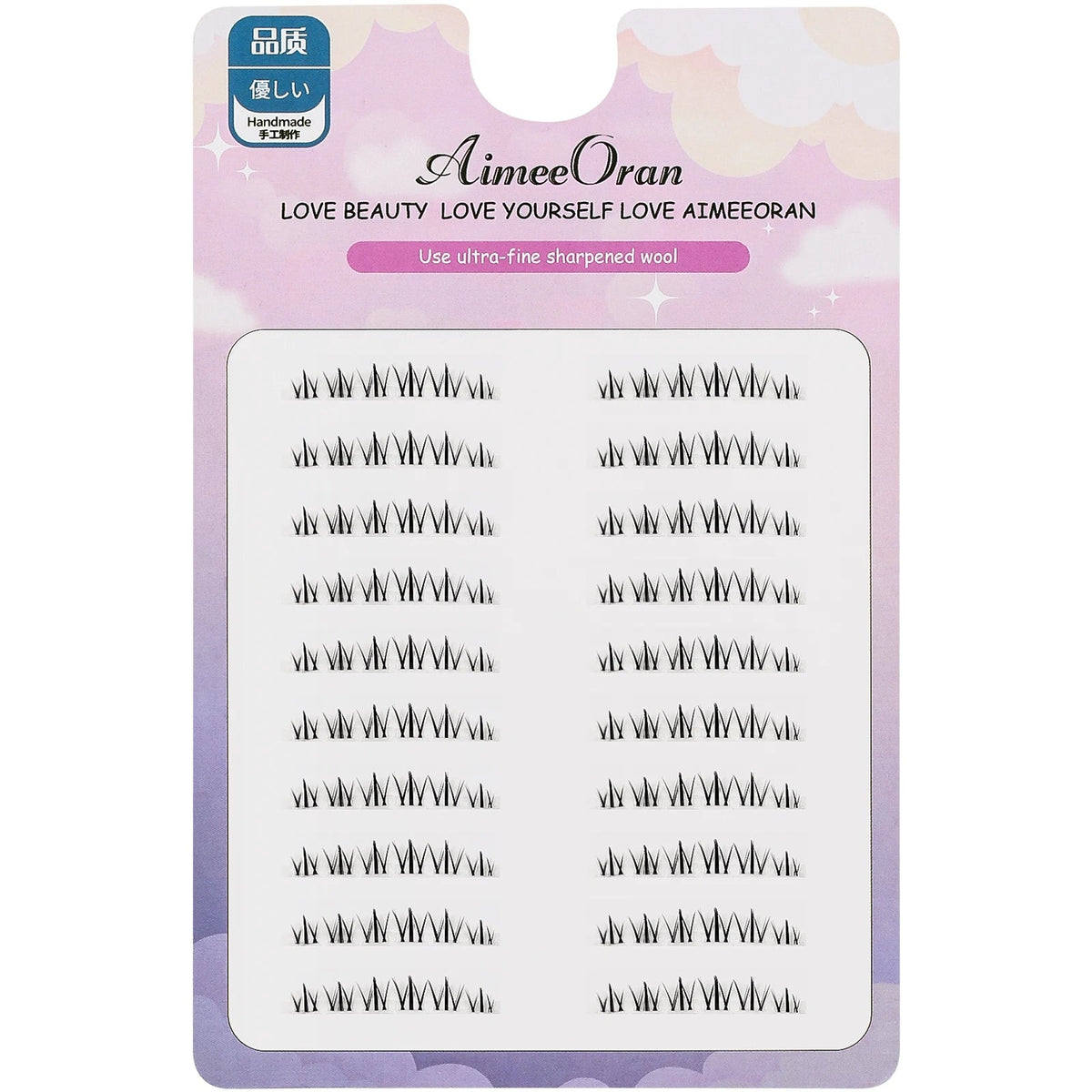 Korean Style Lower Lash Clusters, 4-6mm Natural False Eyelashes dylinoshop