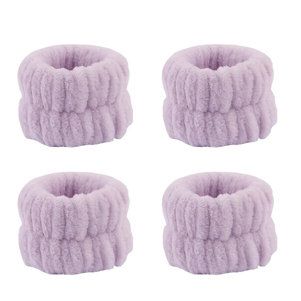 1/4PCS Reusable Wrist Washing Belt Soft Microfiber Towel Wristbands Washing Face Water Absorption Prevent Wetness Wrist Washband