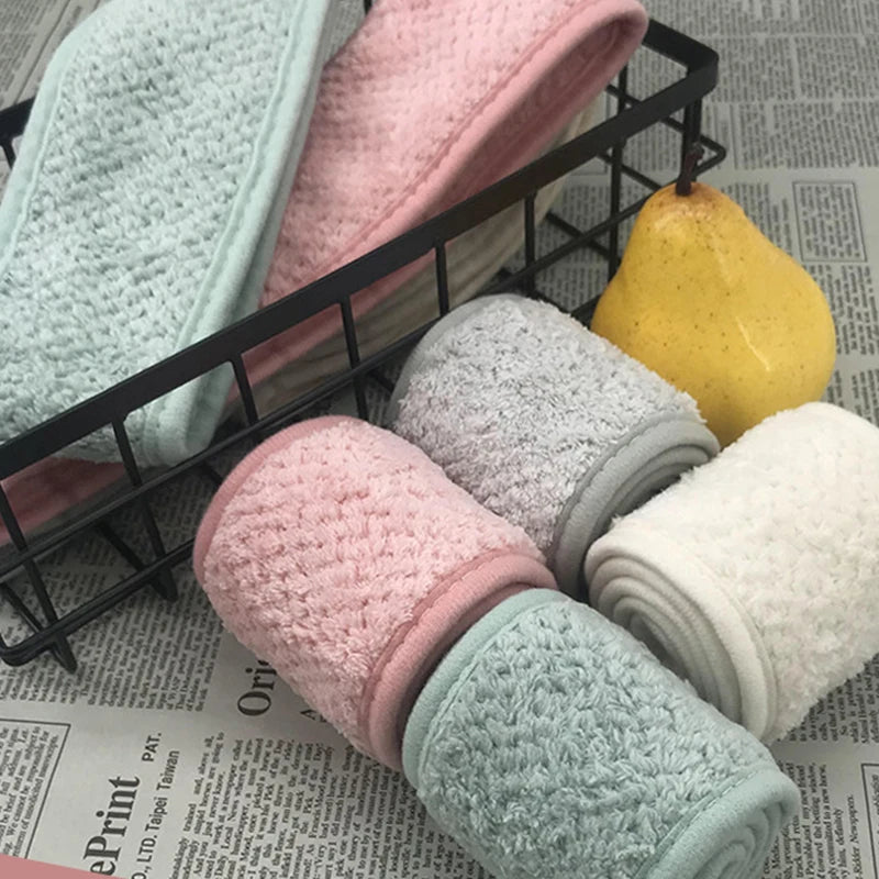 Adjustable Makeup Headband Soft Fleece Face Wash Towel Bath Spa Facial Hairband Skincare Beauty Head Wrap Accessory 