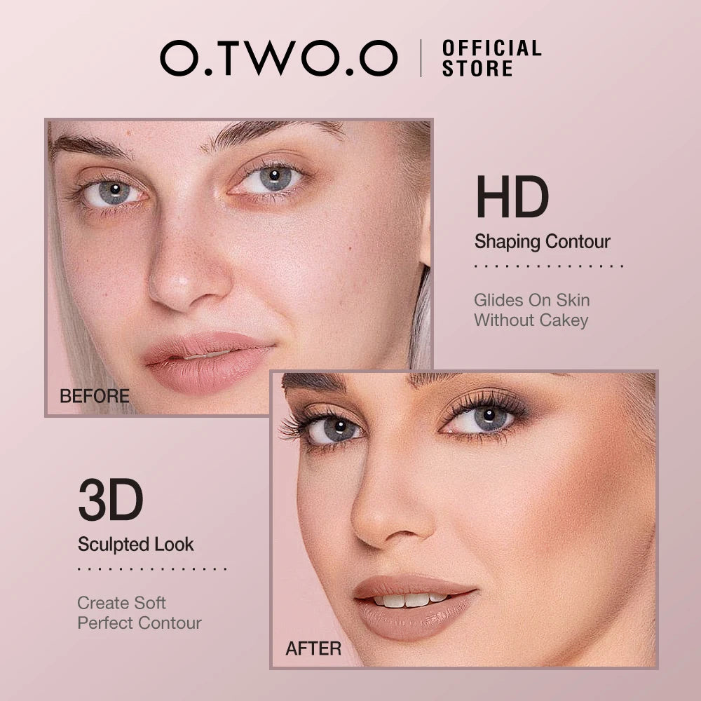 O.TWO.O Contour Stick Cream Long-wear Lightweight Brighten Stick Easy to Sculpt Face Concealer Bronzer Contouring Makeup Pen