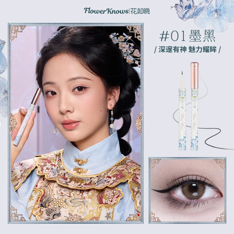 Flower Knows Buttrfly Cloud Collar Collection Liquid Eyeliner Long-Lasting Eyeliner Pen Stamp Eye Liner Waterproof  Makeup dylinoshop