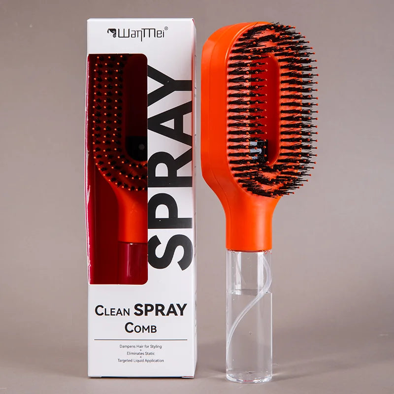 2in1 Sprayer Comb Detangling Scalp Massage Hairbrush with Spray Bottle Essential Oil Water Mist Spray Brush Anti-static Summer dylinoshop