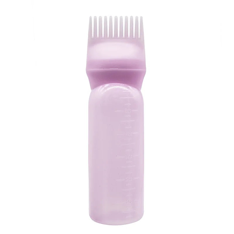 3 Color Salon Hair Oil Applicator Bottle Professional Hairdressing Dyeing Comb Bottles Barbershop Hairdresser Coloring Supplies dylinoshop
