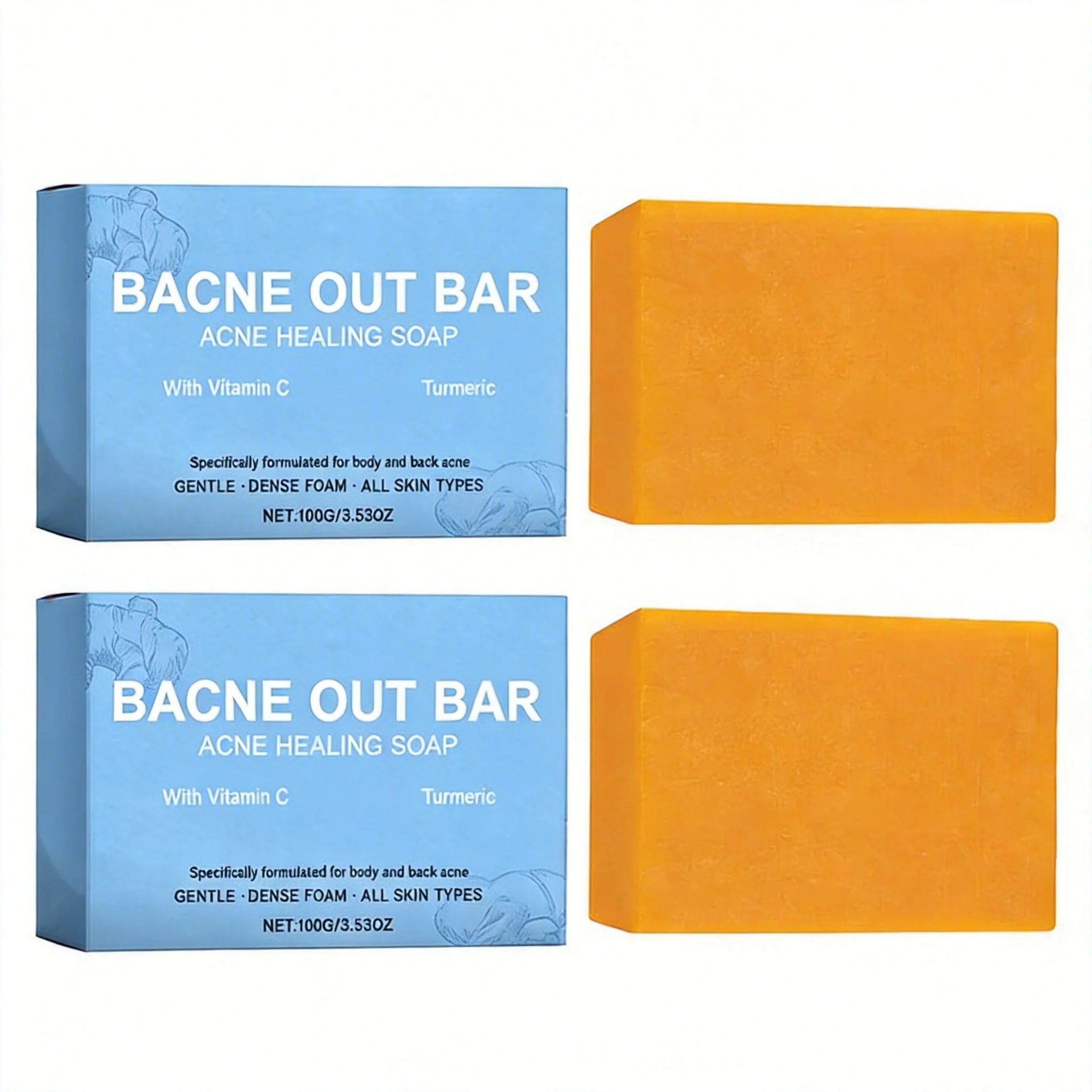 100g 1/2PCS Body Cleansing Soap Exfoliating Lightening Dark Underarm Leg Body Oil Control Smoothing Hydrating Glowing Handmade S