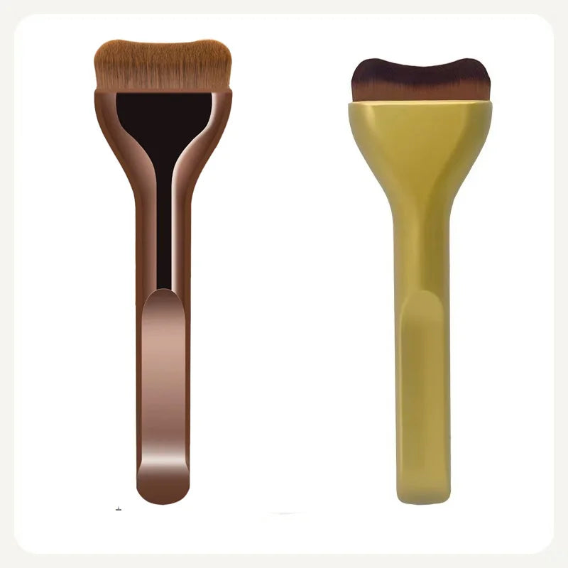 Professional Foundation Makeup Brush Duo – Soft Blending Brushes for Liquid, Cream & Powder dylinoshop