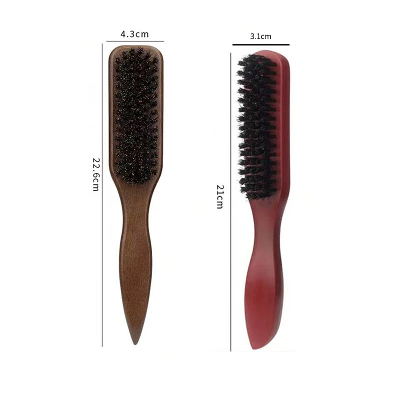 Brown Pointed-Tail Bristle Comb - Unisex, Smooth & Anti-Static, No Tangles No Hair Damage, Home Use dylinoshop