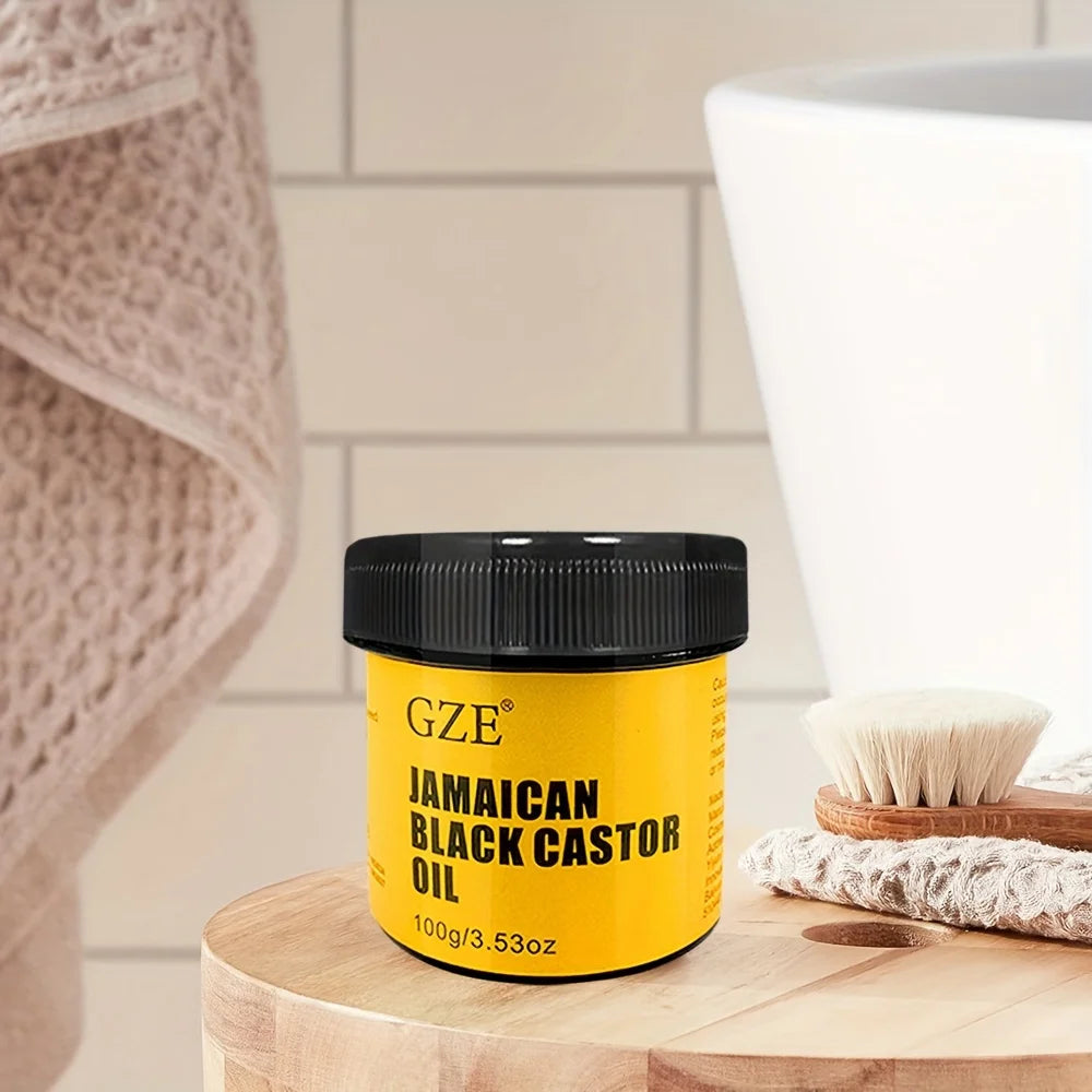 GZE JAMAICAN Black Castor Oil Pure Cold-Pressed for Hair Growth, Skin Moisturizing and Scalp Health - Promoting Thick Hair dylinoshop