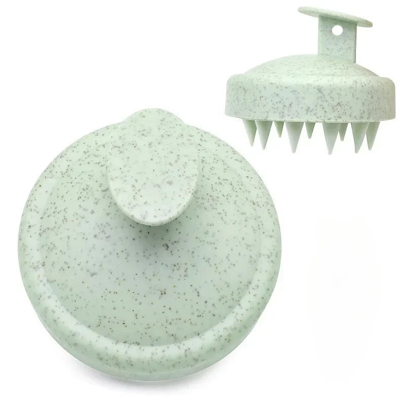 Silicone Shampoo Brush Head Scalp Massage Comb Clean The Scalp Thoroughly Body Massage Brush Bath Brush Salon Hairdressing Tool dylinoshop