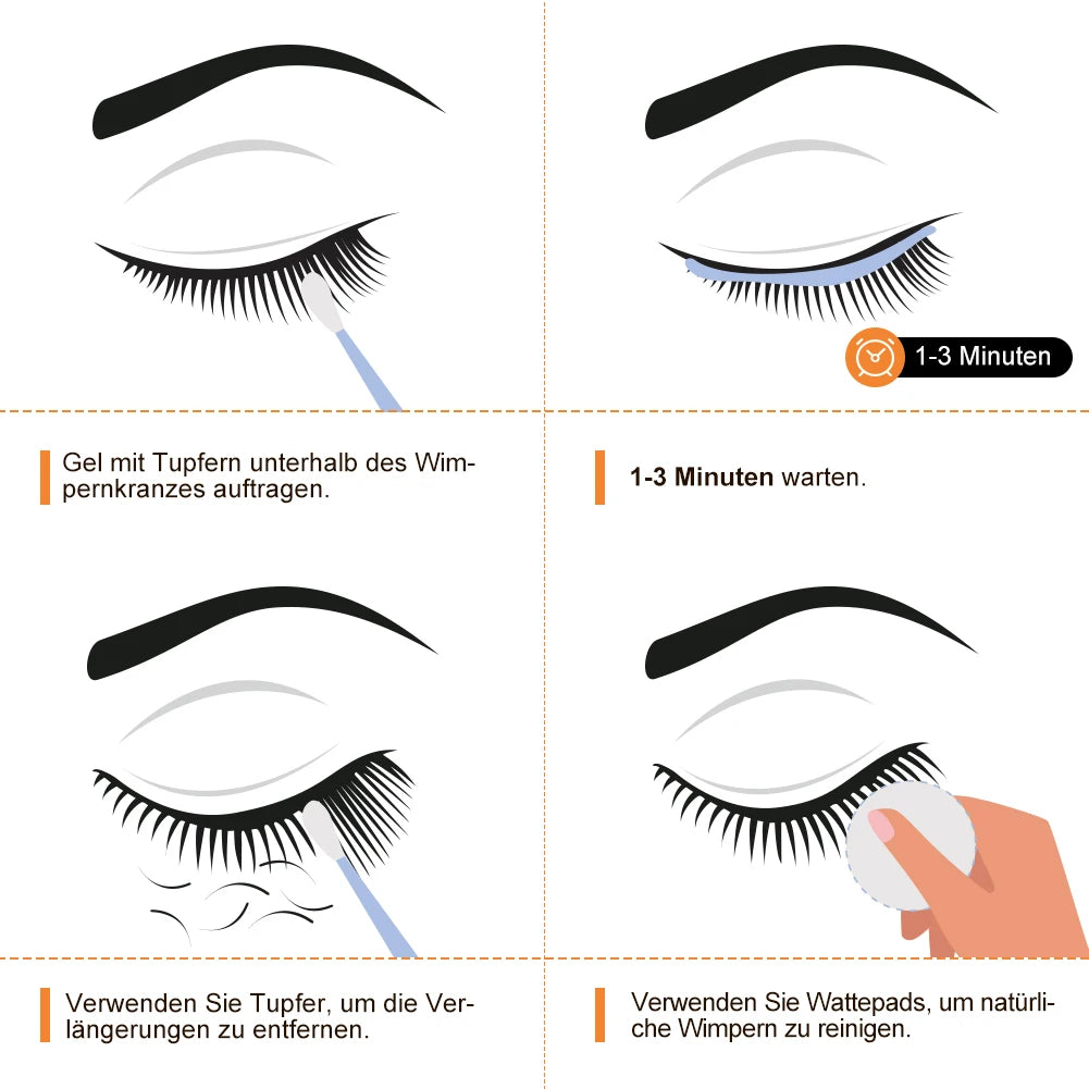 ARISON 15ml Eyelash Glue Remover Gel Efficient Fast Quickly Remove Glue Removes Makeup Cleanly High Quality