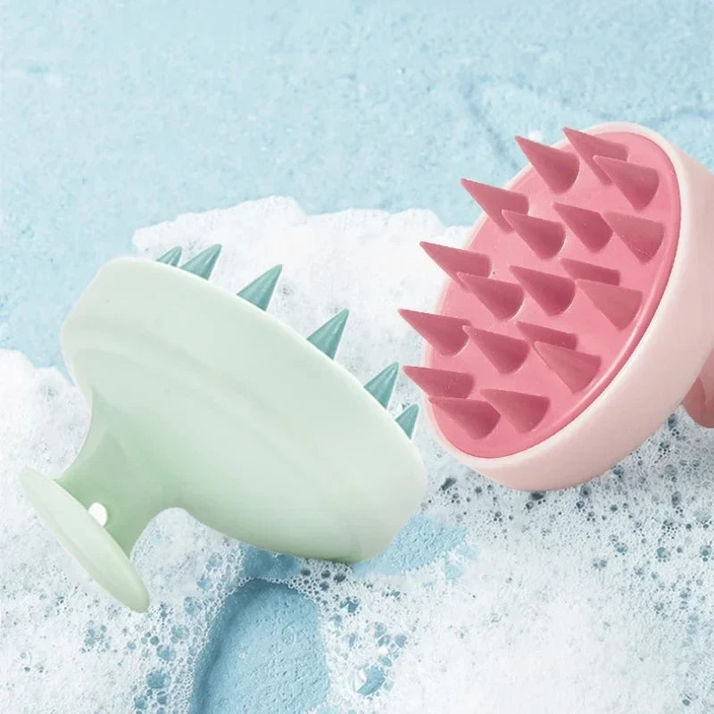 Soft Silicone Scalp Massage Brush Anti-slip Hair Washing Comb Shower Body Massage Tool dylinoshop