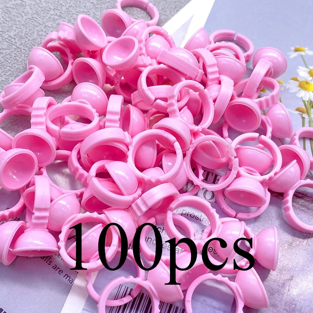 Eyelash Extension Glue Rings, Pack of 100 dylinoshop