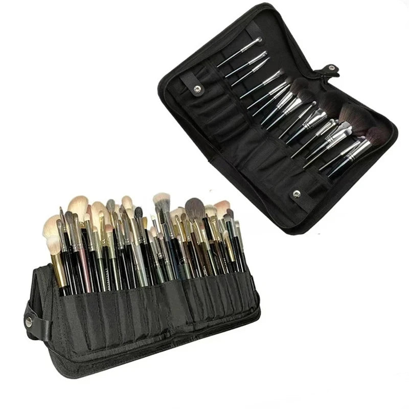 Women Foldable Makeup Brush Bag Organizer Female Travel Cosmetic Toiletry Case for Beauty Tools Wash Accessories Pouch