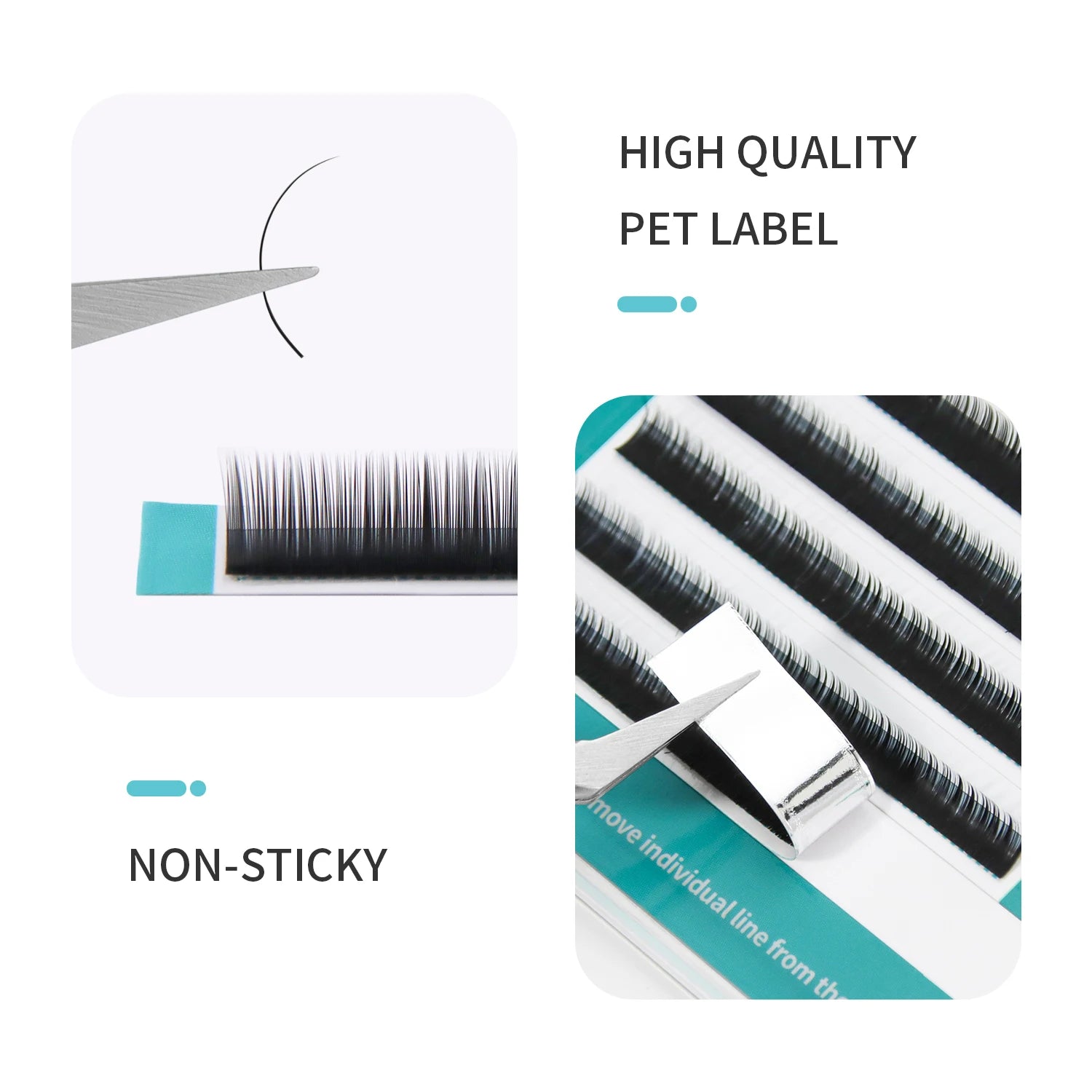 GLAMLASH Bottom Brown Lower Lashes 567mm Short Synthetic Mink Individual Eyelash Extension Lower Eyebrow Lashes Makeup Tools