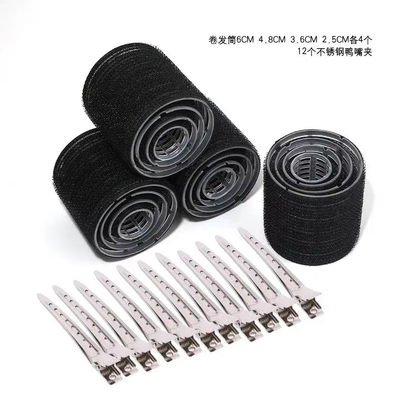 Hair Curling Rollers in Various Sizes for DIY Lazy Hair Styling, Air Bangs Curlers, Plastic Hair Curling Tool dylinoshop