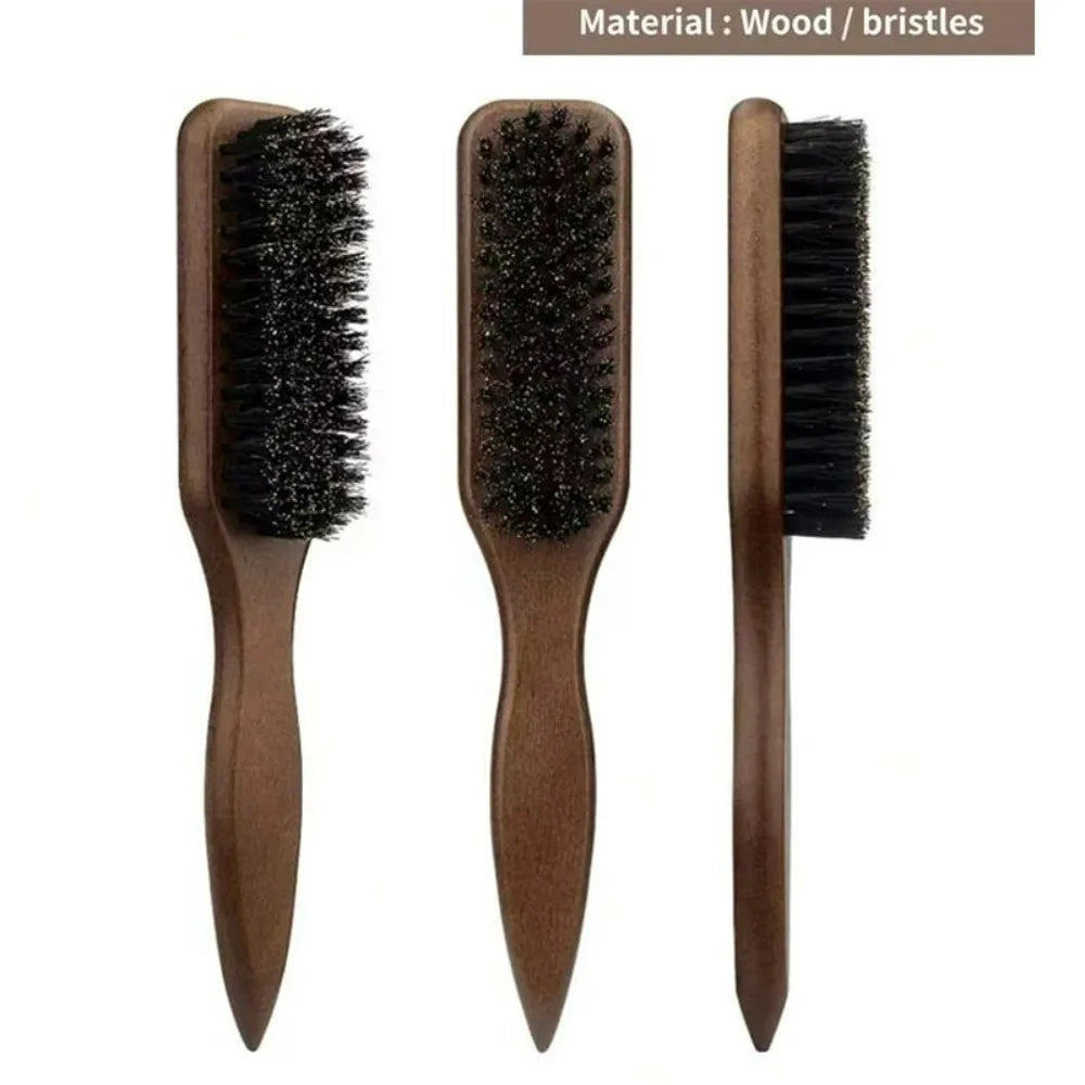 Boar Bristle Hair Brush (Unisex) - Fragrance-Free Professional Barber Styling Bristle Brush, Suitable for Thick/Fine Hair dylinoshop