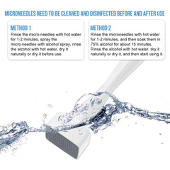 140A Derma Stamp Microneedling Face Roller Massager Adjustable Titanium Needle Length Skincare Beard Growth Scalp Hair 