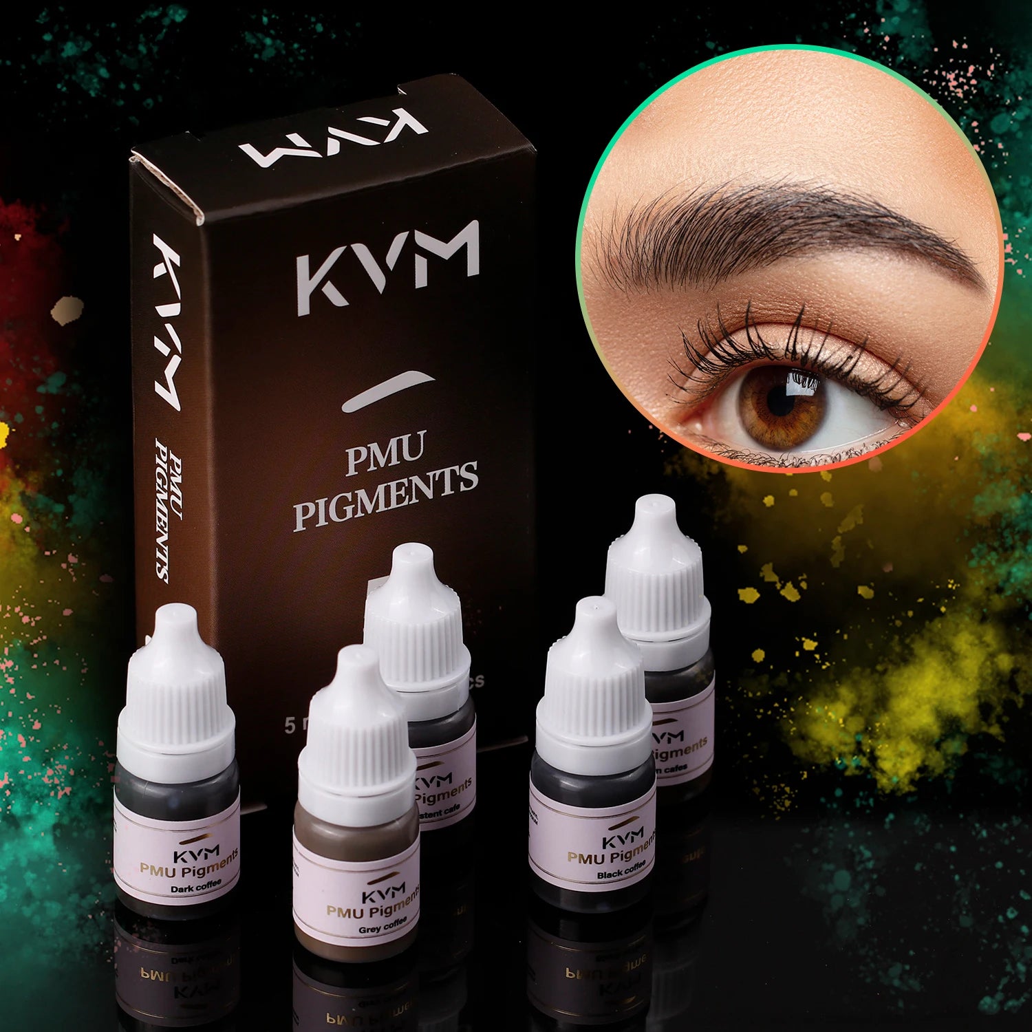 5/8pcs 5ML Tattoo Pigments Makeup Tattoo Lips Eyebrows Eyeliners Pigments Semi Permanent Tattoo Pigments Beauty Art Women Use