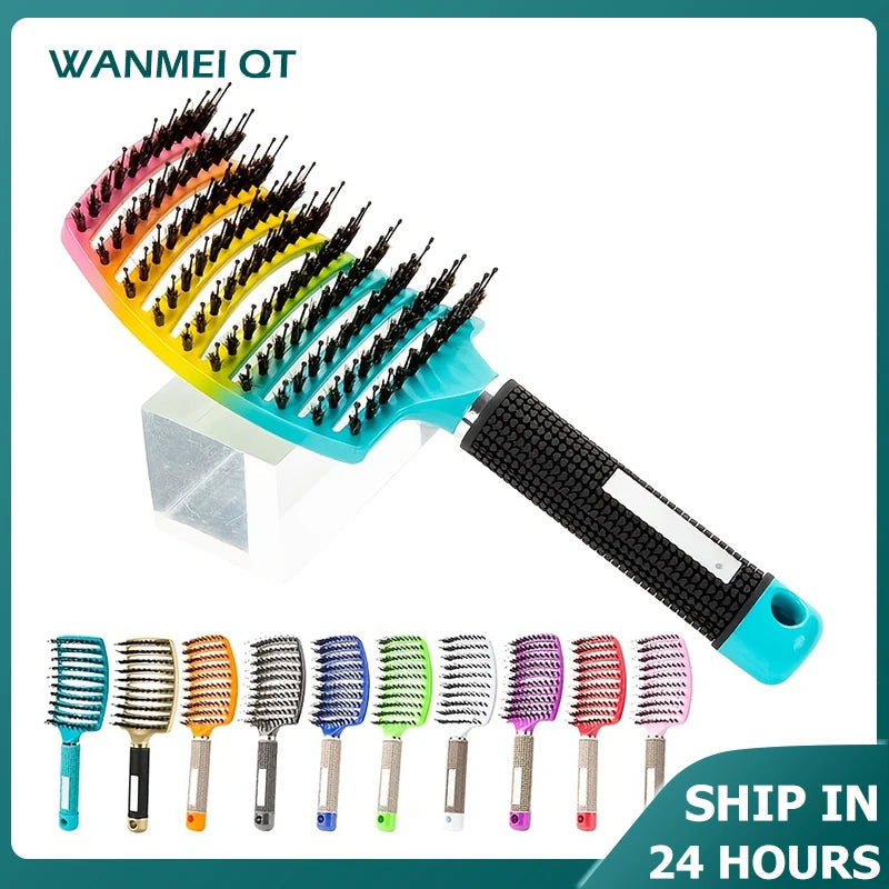 1pc Magic Scalp Massage Hair Brush for Women - Professional Detangling Tool for Wet Curly Hair - Hairdressing Tool dylinoshop