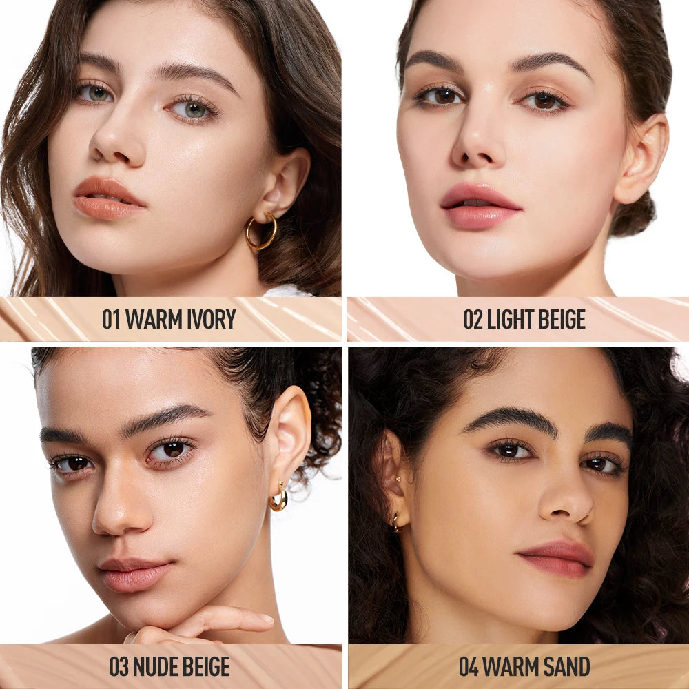 O.TWO.O Liquid Coverage Foundation Cream Matte Moisturizing Oil-control Long-Lasting Waterproof Concealer Foundation Makeup