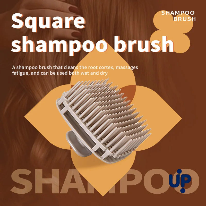 1pcs Silicone Shampoo Brush Head Scalp Massage Comb Hair Washing Comb Body Massage Shower Brush Salon Hairdressing Tool dylinoshop