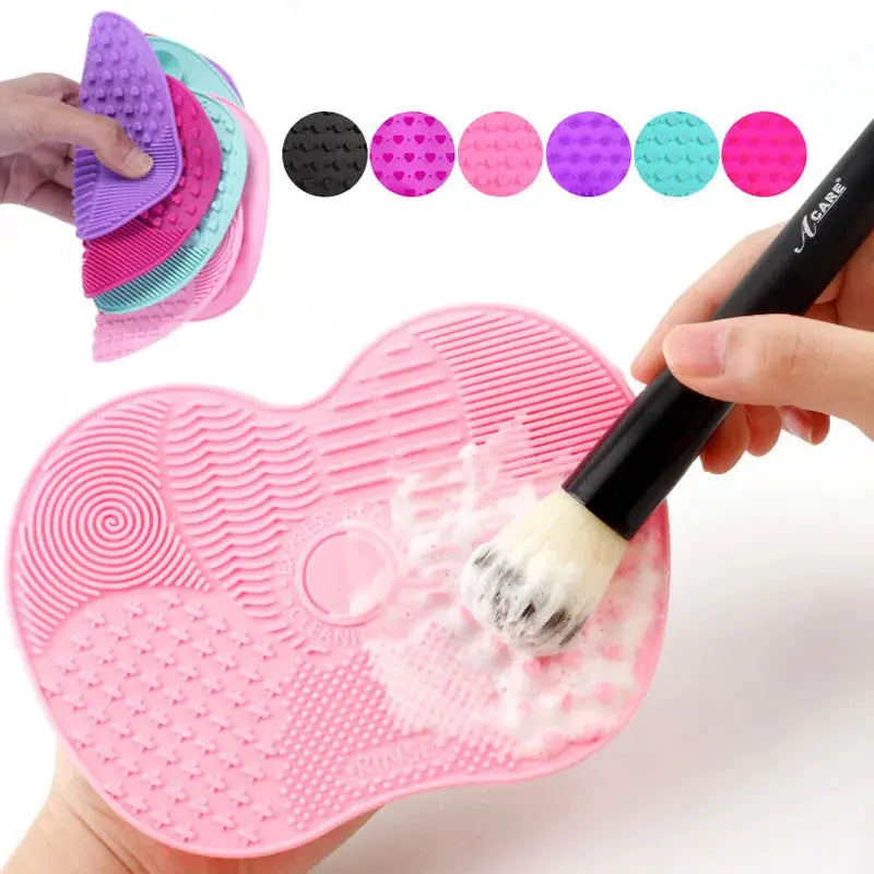 Silicone Brush Cleaner Cosmetic Make Up Washing Brush Gel Cleaning Mat Foundation Makeup Brush Cleaner Pad Scrubbe Board dylinoshop