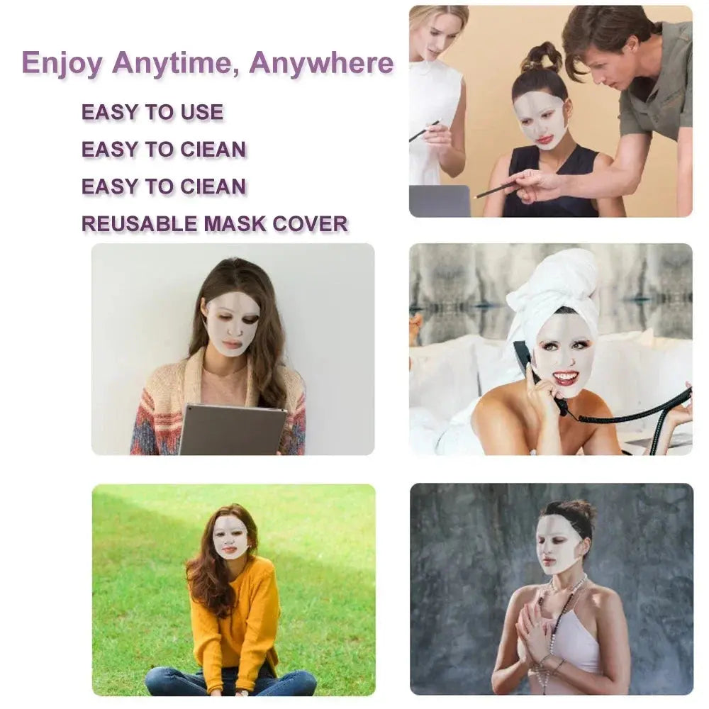 Reusable Face Mask Holder for Sheet Masks – Wet Locking to Avoid Evaporation