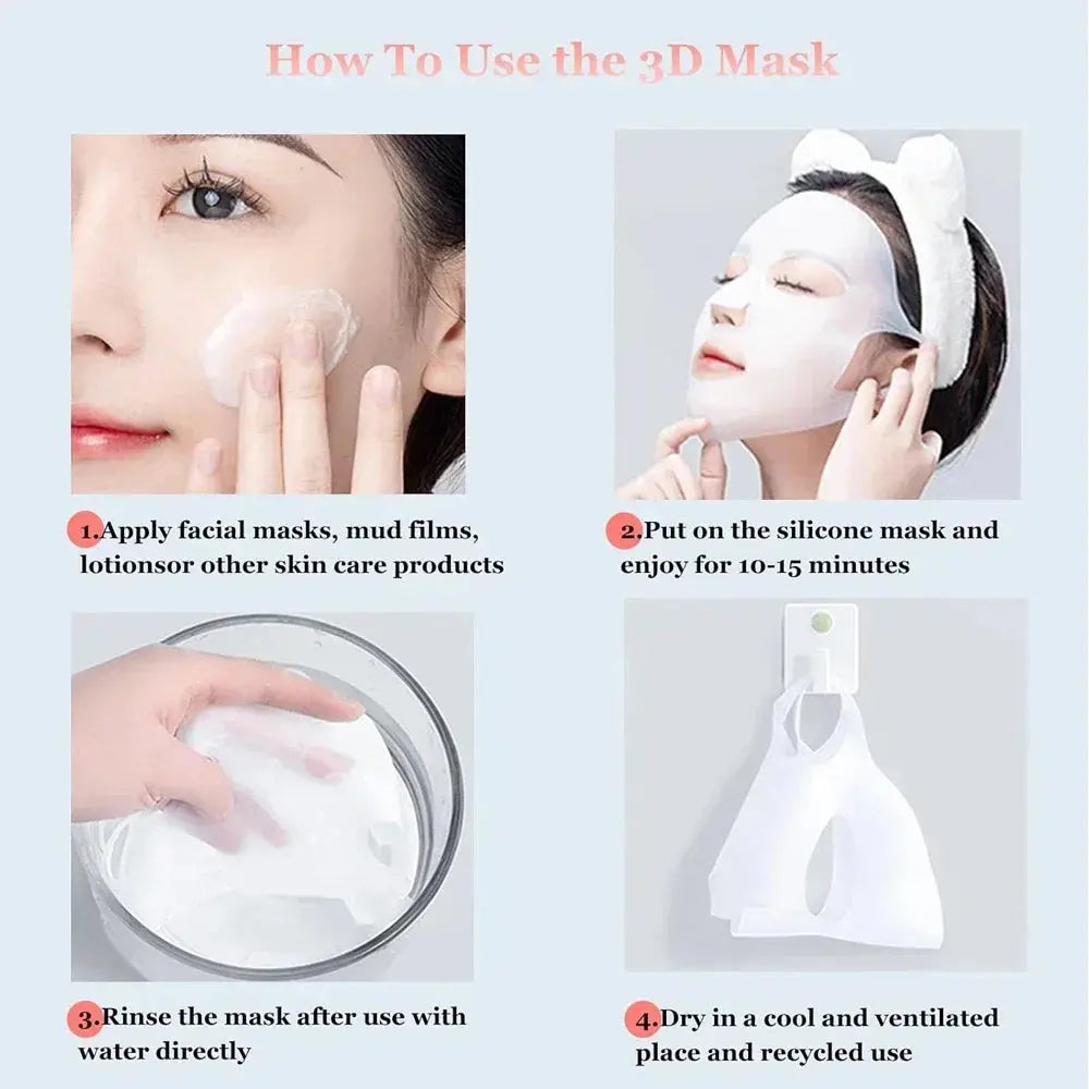 Reusable Face Mask Holder for Sheet Masks – Wet Locking to Avoid Evaporation
