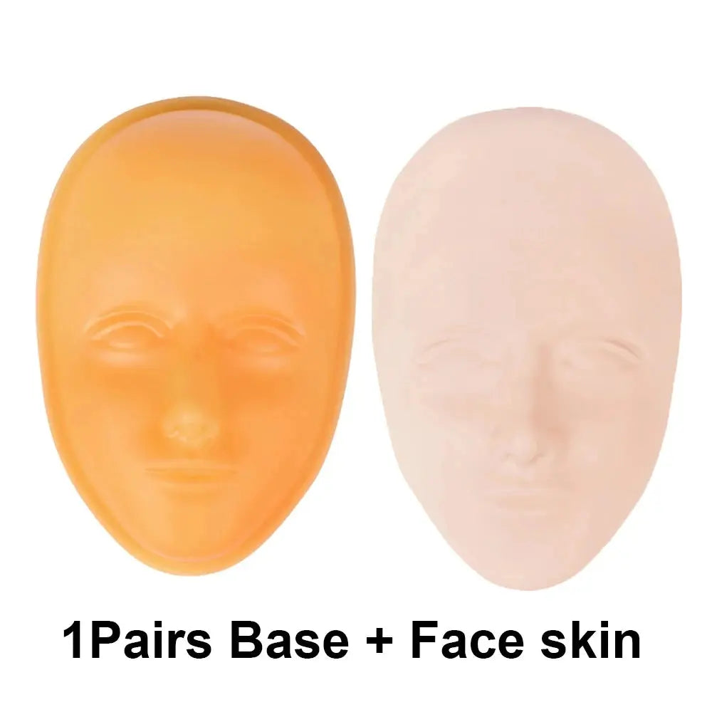 Silicone Facial Practice Head - Permanent Makeup Training Mannequin dylinoshop