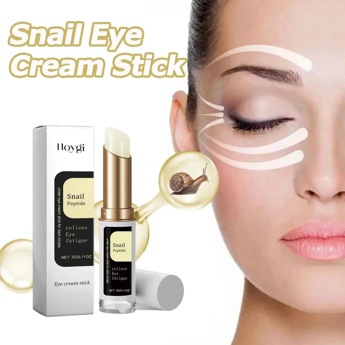 Snail & Collagen Eye Cream Stick for Puffiness and Dark Circles
