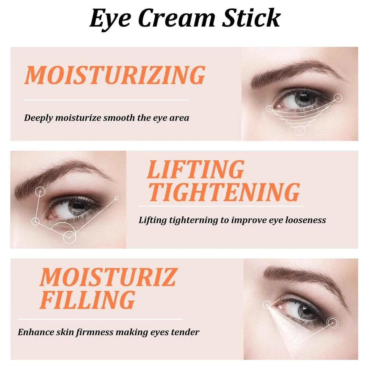 Snail & Collagen Eye Cream Stick for Puffiness and Dark Circles