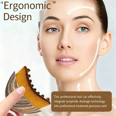Soft Bristle Contoured Dry Facial Brush Home Spa Massage Tool For Facial Cleansing And Gentle Skin Exfoliation