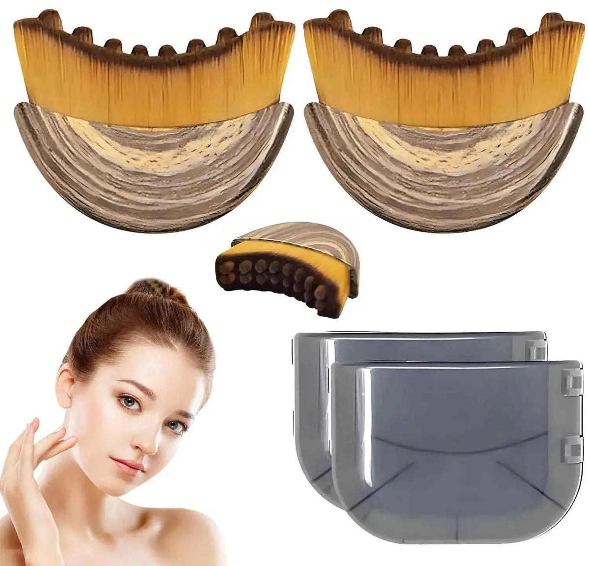 Soft Bristle Contoured Facial Cleansing Brush