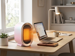 Calefactor PTC de 1200 W con inclinación ajustable, 2 modos y apagado automático