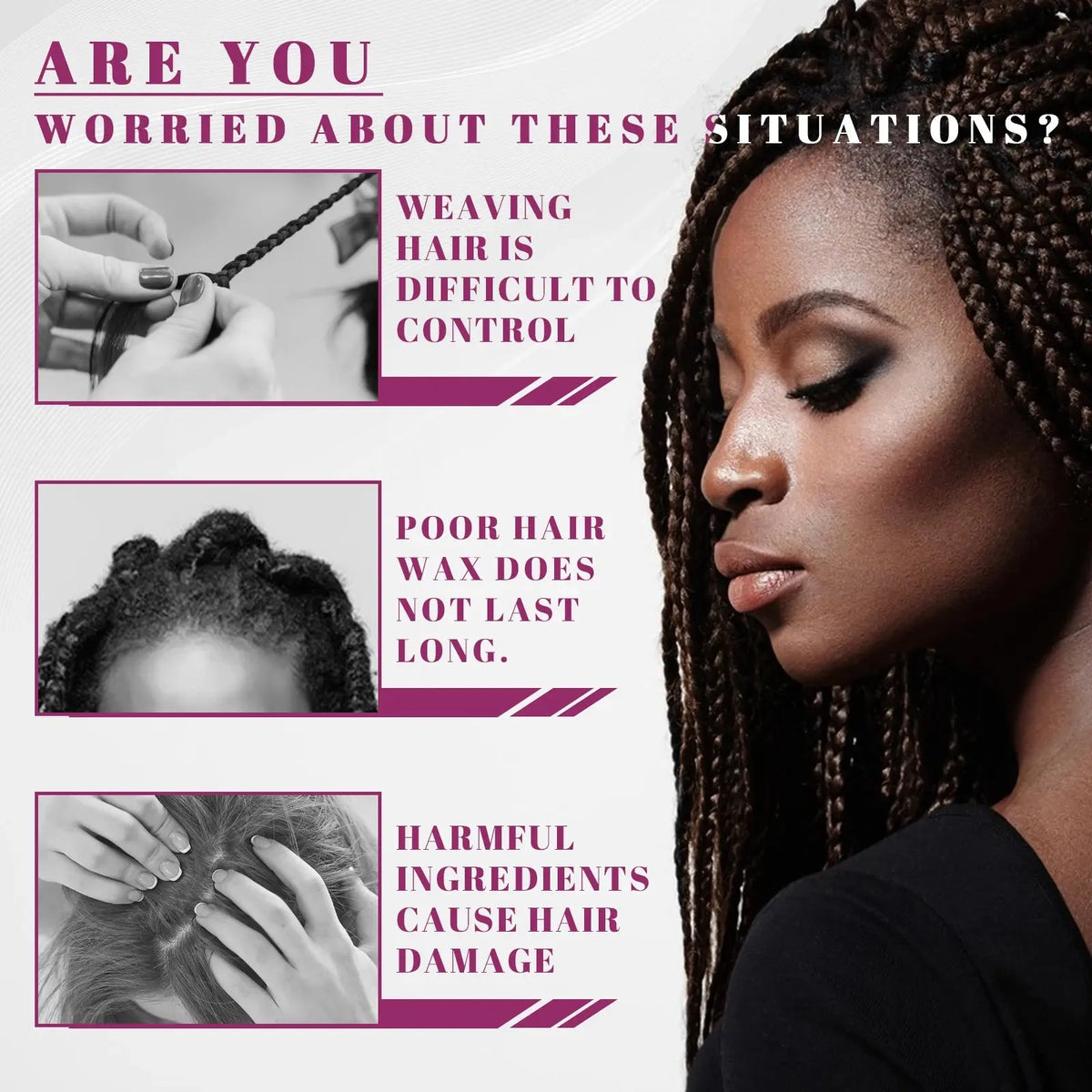 Strong Hold Edge Control & Braiding Gel Wax - Uexim