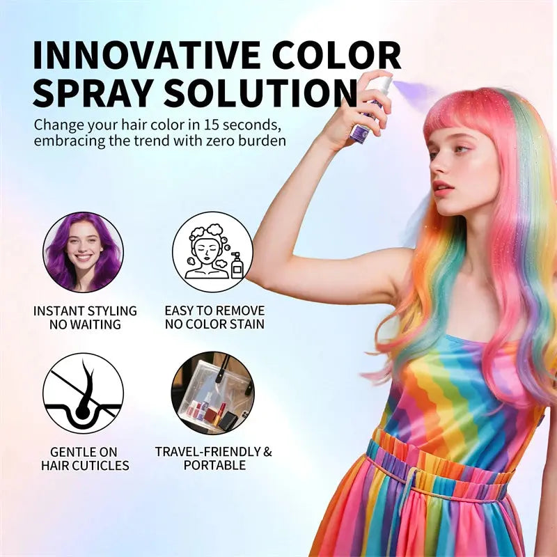 Temporary Hair Color Spray - One-Time Hair Dye dylinoshop