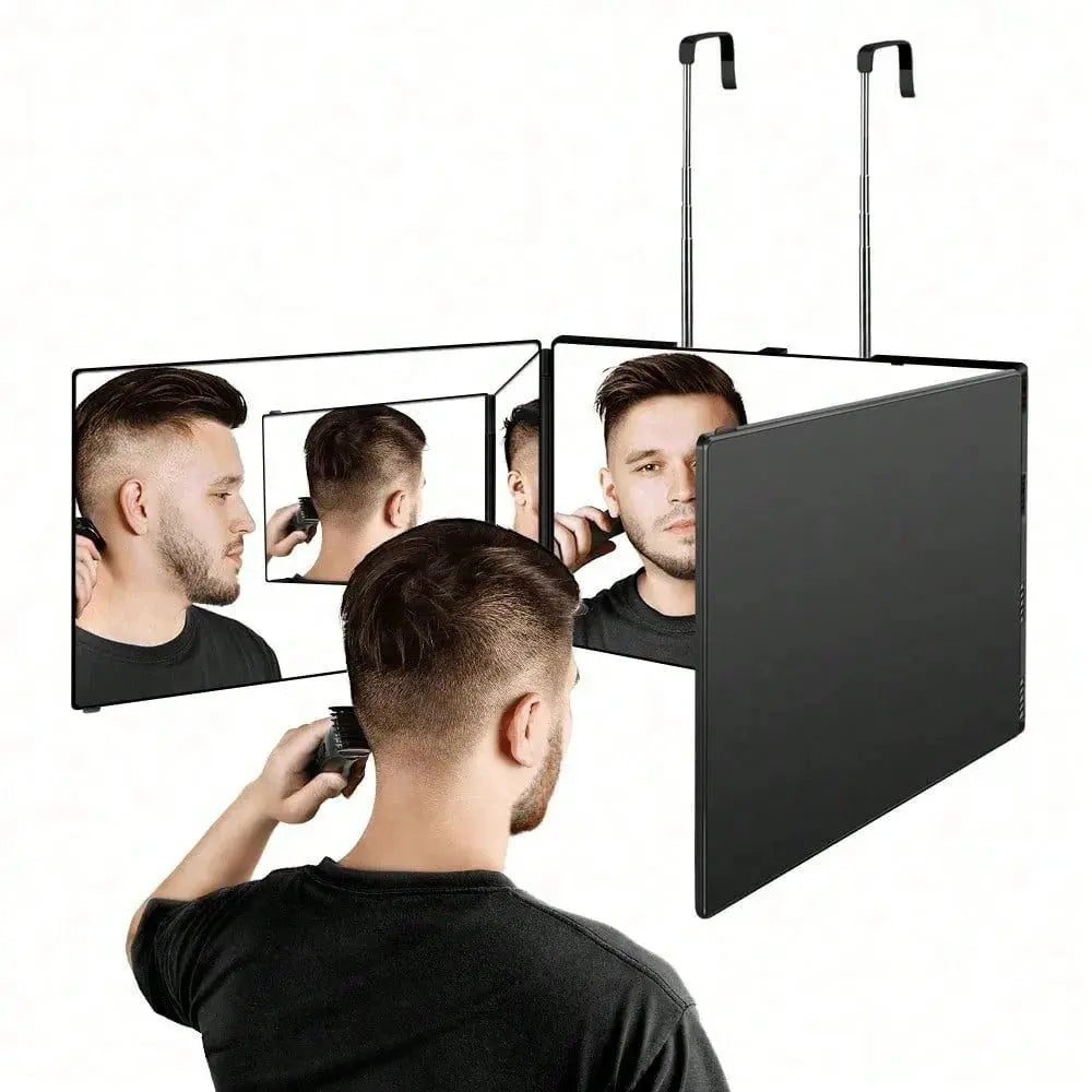 Three-Sided Hair Styling Mirror with Light, 360-Degree Rotation dylinoshop