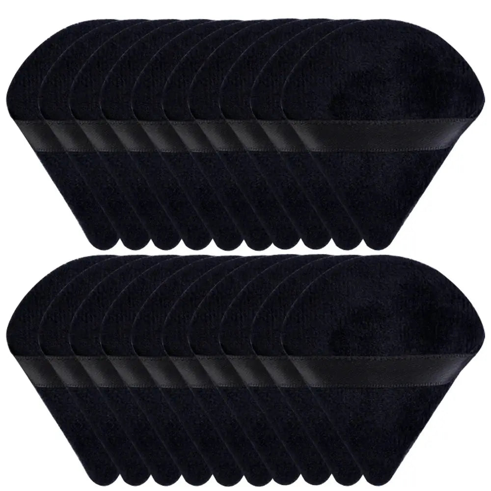 Triangle Velvet Powder Puff Set, Wet & Dry Makeup Sponges dylinoshop