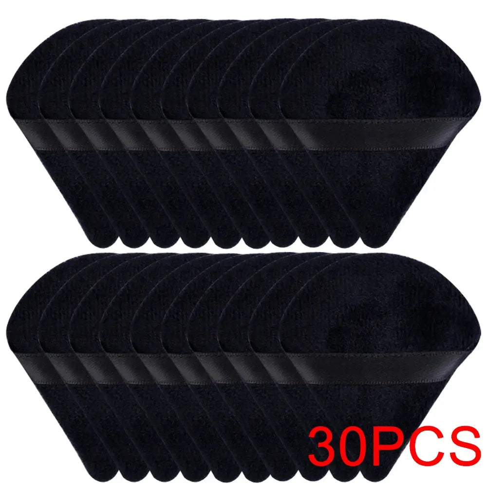 Triangle Velvet Powder Puff Set, Wet & Dry Makeup Sponges dylinoshop