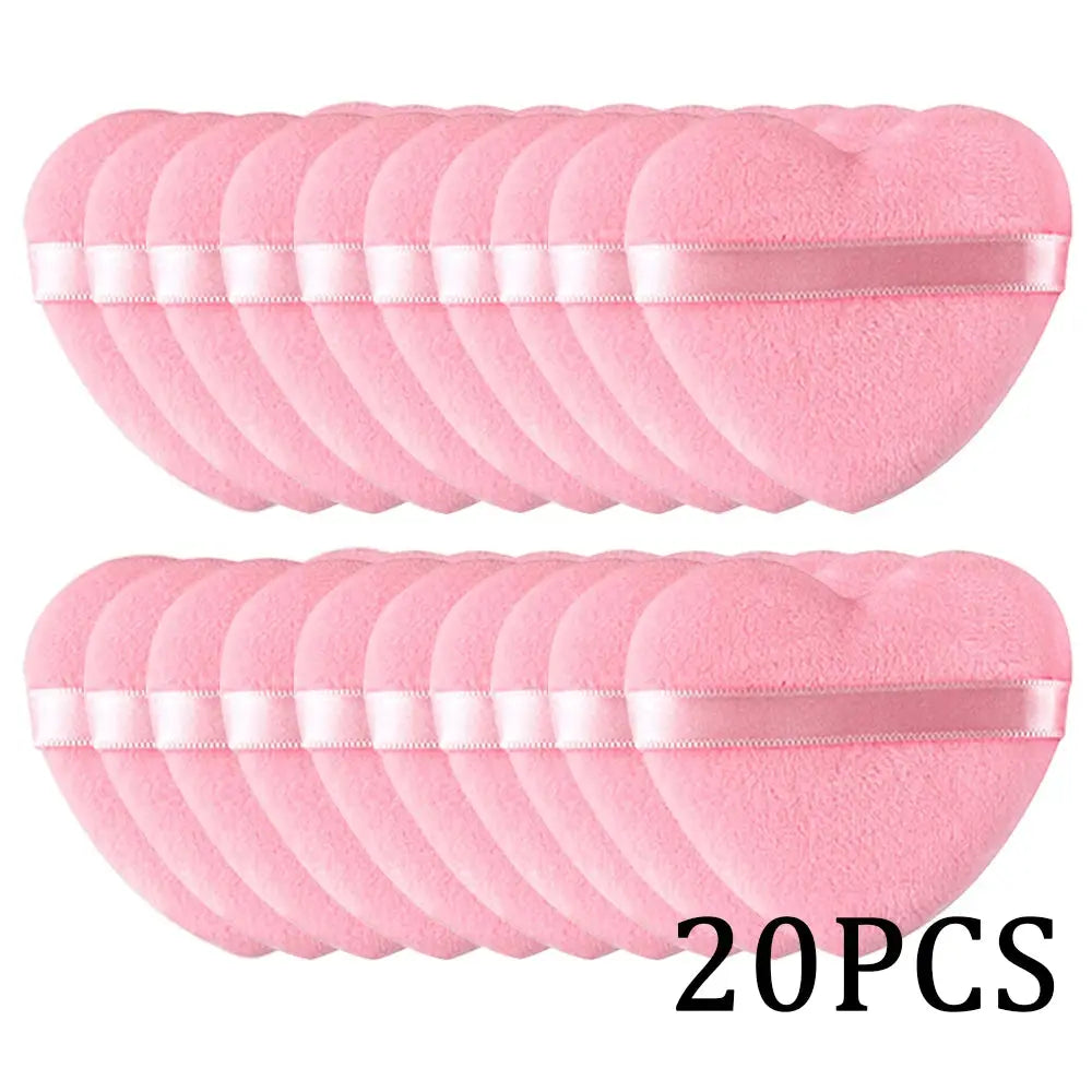 Triangle Velvet Powder Puff Set, Wet & Dry Makeup Sponges dylinoshop