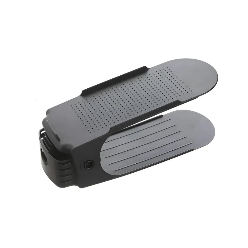 Adjustable, space-saving shoe organizer 